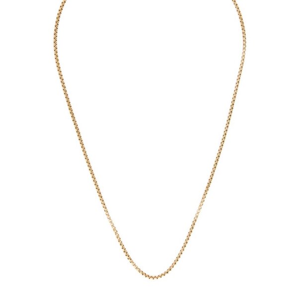 DAVID YURMAN 18K 750 YELLOW GOLD BOX CHAIN NECKLACE - Picture 2 of 8
